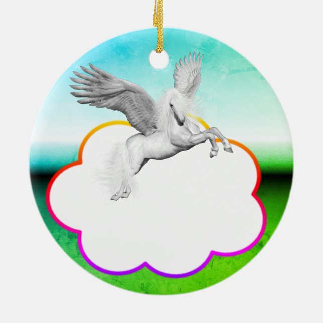Adorno De Cerámica Pegasus Ornament (Atrás)