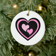 Pegatina de corazón rosa.