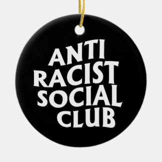 Adorno De Cerámica Pegatina de Ronda Clásica del Club Antirracista