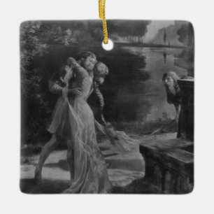Adorno De Cerámica Pelleas y Melisande Ópera, 1902