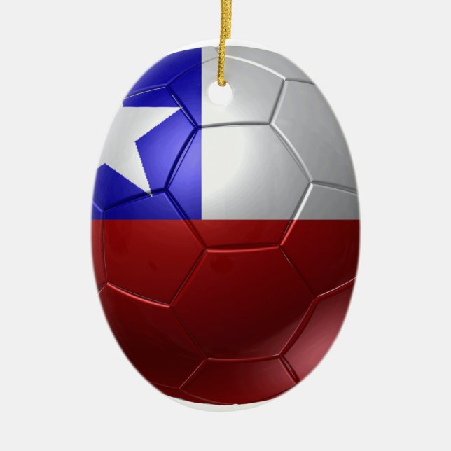Adorno De Cerámica pelota de Chile (Frente)