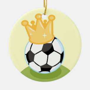 Adorno De Cerámica Pelota de fútbol con camisetas y regalos de la co