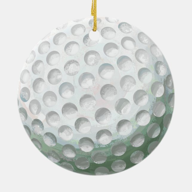 Adorno De Cerámica pelota de golf (Atrás)