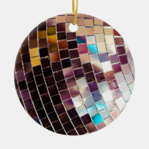 Adorno De Cerámica Pelota disco espejo