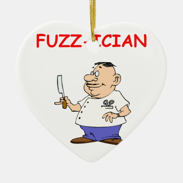 Adorno De Cerámica peluquero (Frente)