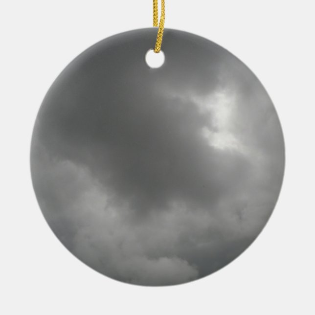 Adorno De Cerámica Pendant de nubes de tormenta (Frente)