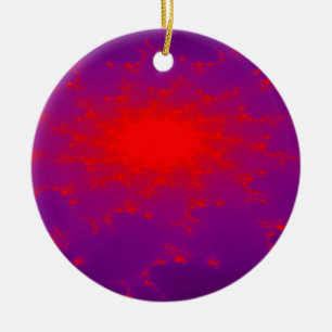 Adorno De Cerámica Pendante de galaxia en llamas