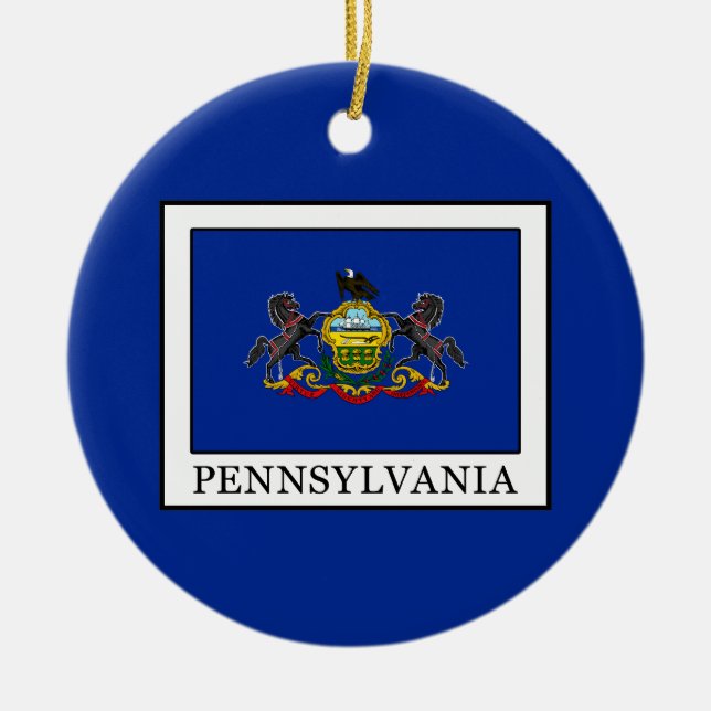 Adorno De Cerámica Pennsylvania (Frente)
