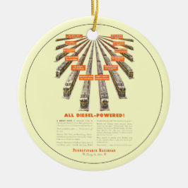 Adorno De Cerámica Pennsylvania ahora Railroads todo diesel