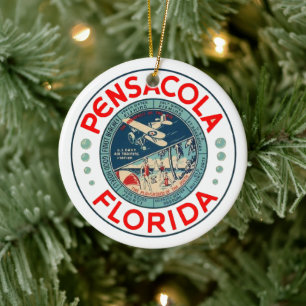Adorno De Cerámica Pensacola Florida PERSONALIZADA