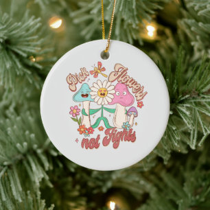 Adorno De Cerámica Pensamiento positivo: elegir flores, no peleas