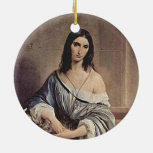 Adorno De Cerámica Pensamientos melancólicos (por Francesco Hayez)