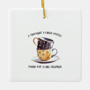 Adorno De Cerámica Pensé Que Me Gustaba Que El Café Resultara Que Me