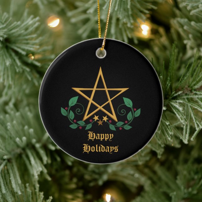 Adorno De Cerámica Pentacle Witchen (Árbol)
