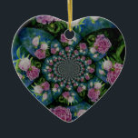 Adorno De Cerámica Peony mandala<br><div class="desc">Romántico elegante color rosa y peonía blanca Mandala acuarela pintura de H Cooper</div>
