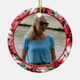 Adorno De Cerámica Peppermint Wreath ANY Photo