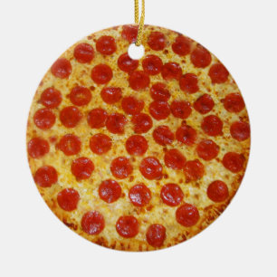 Adorno De Cerámica Pepperoni Pizza