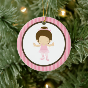 Adorno De Cerámica Pequeña Ballerina