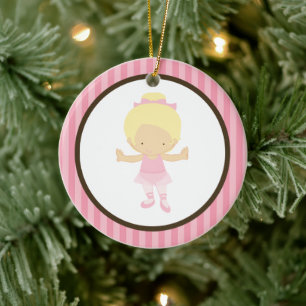 Adorno De Cerámica Pequeña Ballerina