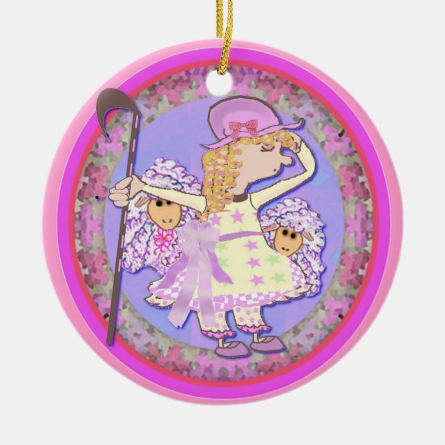 Adorno De Cerámica Pequeña BO mira furtivamente (Frente)