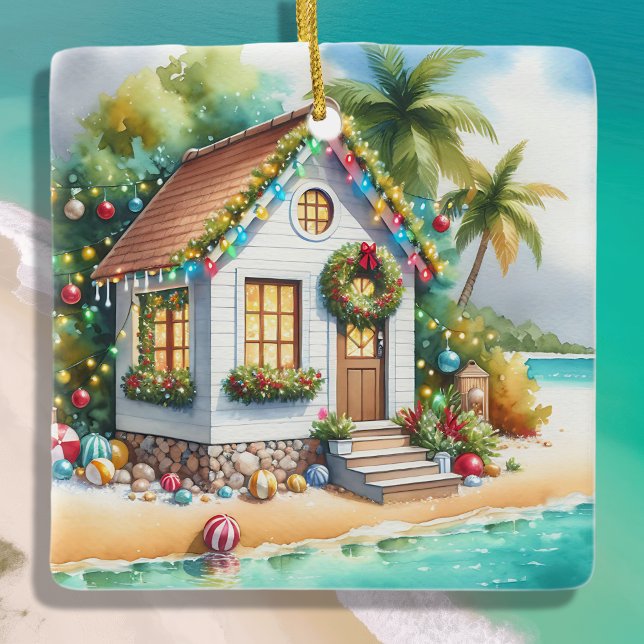 Adorno De Cerámica Pequeña casa en los Navidades de los festivales de (Subido por el creador)