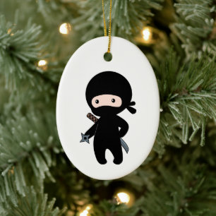 Adorno De Cerámica Pequeña Estrella de entarimado Ninja