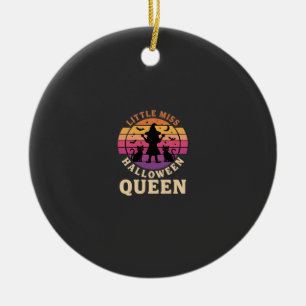 Adorno De Cerámica Pequeña Miss Reina de Halloween Bruja Diseño de Ga