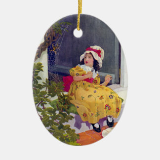 Adorno De Cerámica Pequeña poesía infantil de Srta. Muffet