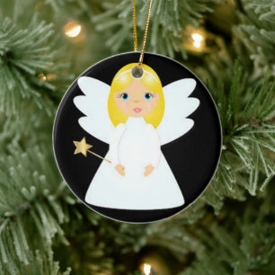 ADORNO DE CERÁMICA **PEQUEÑO ANGEL** DE NAVIDAD