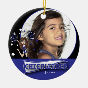Adorno De Cerámica Pequeño animador - Foto DIY - Azul oscuro