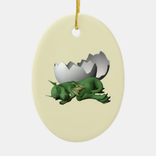 Adorno De Cerámica Pequeño Dragón