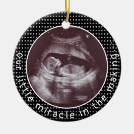 Adorno De Cerámica Pequeño Milagro Al Hacer Sonograma De Ultrasonido 