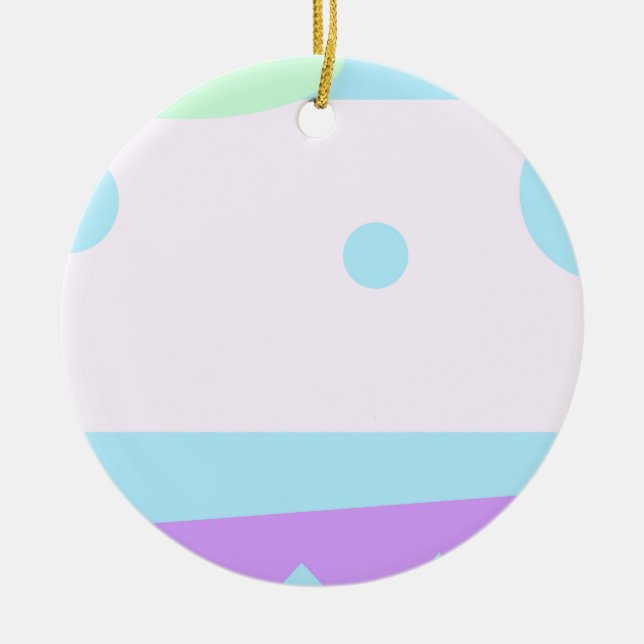 Adorno De Cerámica Pequeño monstruo abstracto - (Frente)