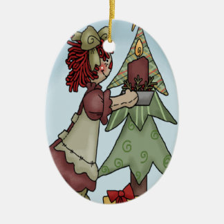 Adorno De Cerámica Pequeño navidad de Annie