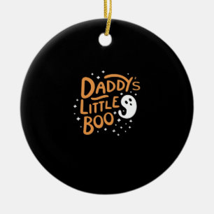 Adorno De Cerámica Pequeño novio de papá, feliz Halloween
