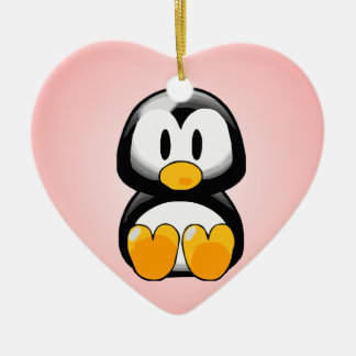 Adorno De Cerámica Pequeño pingüino