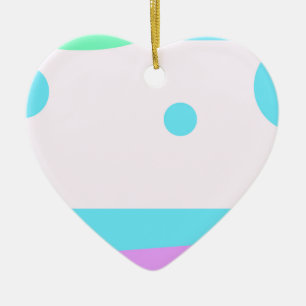 Adorno De Cerámica Pequeño resumen del paisaje