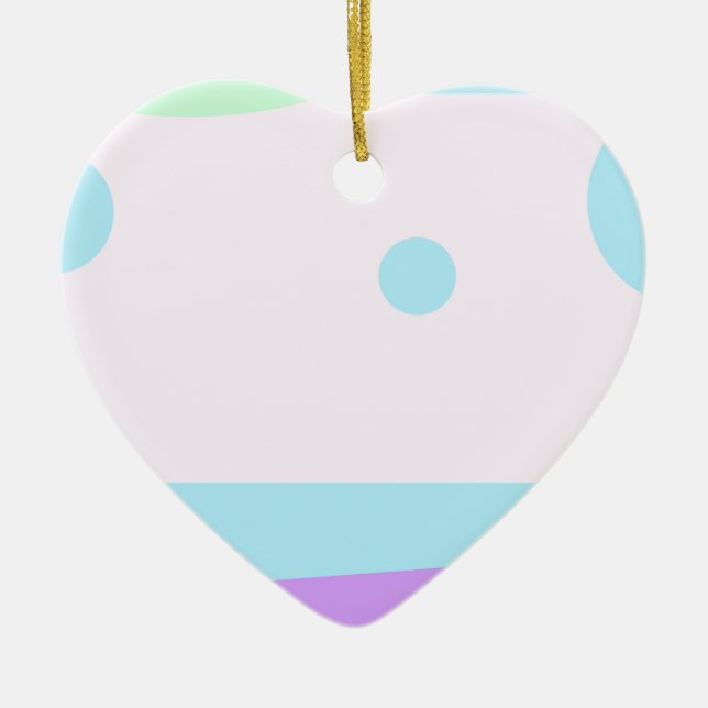 Adorno De Cerámica Pequeño resumen del paisaje (Frente)