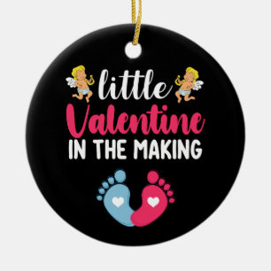 Adorno De Cerámica Pequeño Valentín en Creación Embarazo Embarazada