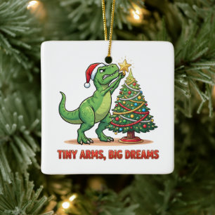 Adorno De Cerámica Pequeños brazos grandes sueños árbol de Navidad T-