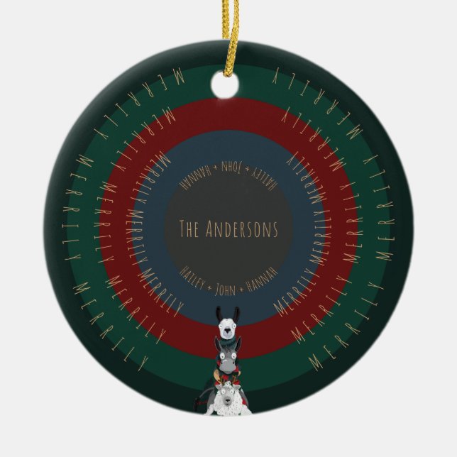 Adorno De Cerámica Pequeños, divertidos, divertidos Ilustraciones par (Frente)