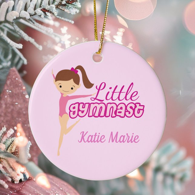 Adorno De Cerámica Pequeños Navidades Personalizados rosados de gimna (Subido por el creador)