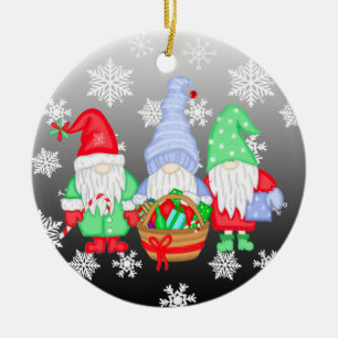 Adorno De Cerámica Pequeños y extravagantes Navidades festivos