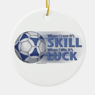 Adorno De Cerámica Perder Habilidad Ganar Luck Futbal