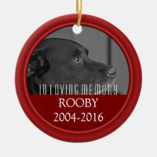 Adorno De Cerámica Pérdida conmemorativa personalizada el del perro