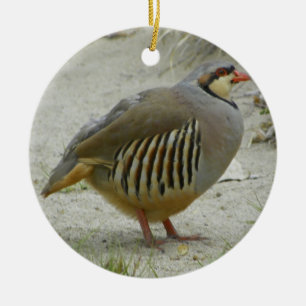 Adorno De Cerámica Perdiz de Chukar