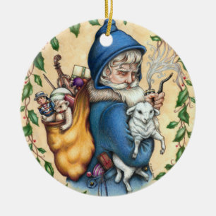 Adorno De Cerámica Pere Noel FATHER NAVIDAD ORNAMENTE Ronda