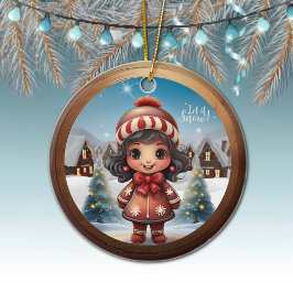 Adorno De Cerámica Perfect Gingerbread Girl Present for Her Unique 🎄