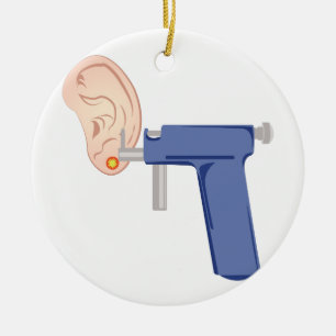 Adorno De Cerámica Perforación del oído