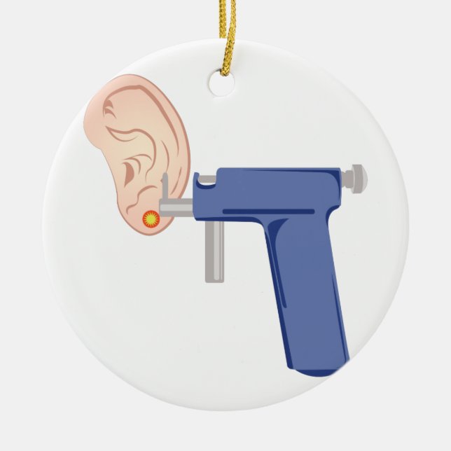 Adorno De Cerámica Perforación del oído (Frente)